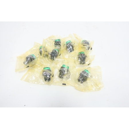 Omron Box of 10 Illuminated Green Pushbutton A22NZ-BPM-TGA